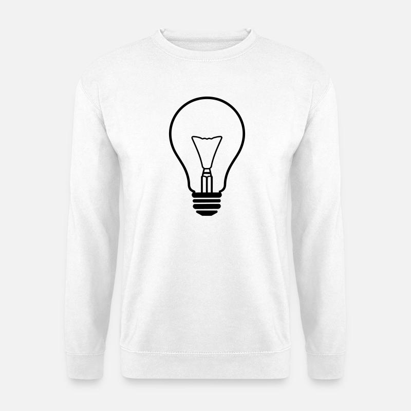 Illuminating Creative Lightbulb Design - Unisex Sweatshirt - white