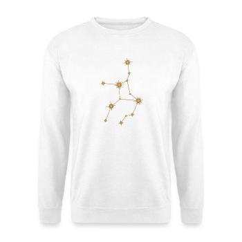 Star Constellation Virgo Zodiac Birth Sign Golden - Unisex Sweatshirt - white - Front