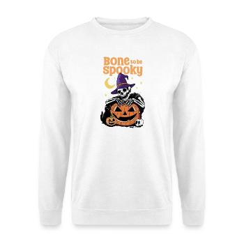 Os pour être effrayant - Sweat-shirt Unisexe - blanc - Devant