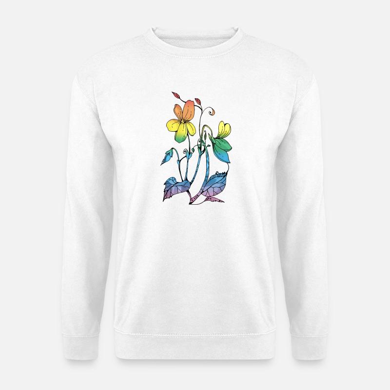 Flowers - Unisex Sweatshirt - white