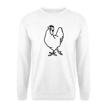 Coq - Sweat-shirt Unisexe - blanc - Devant