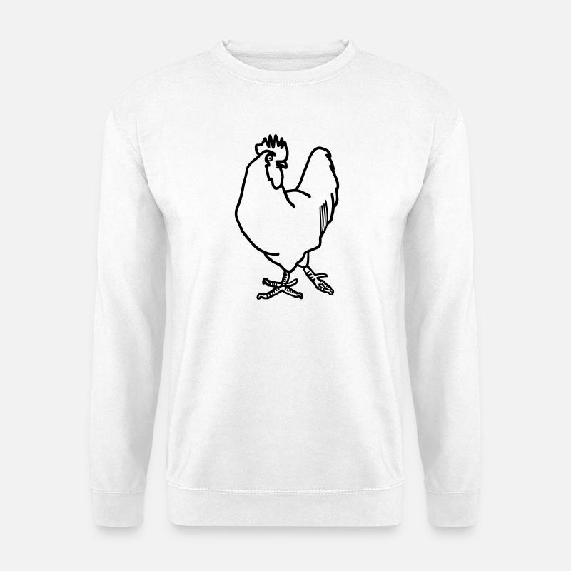 Hahn - Unisex Pullover - Weiß