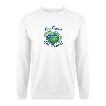 Environmentally conscious peace motif - Unisex Sweatshirt - white - Front