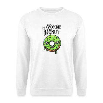 Zombie donut - Sweat-shirt Unisexe - blanc - Devant