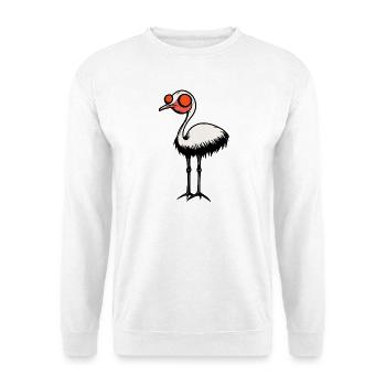 Ostrich Halloween Comic Zombie - Unisex Sweatshirt - white - Front