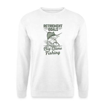 Objectifs de retraite Pêche aux gros poissons - Sweat-shirt Unisexe - blanc - Devant