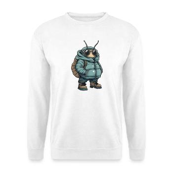 Berger allemand Hiver frais - Sweat-shirt Unisexe - blanc - Devant