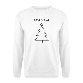 Minimalist Christmas Tree - Unisex Sweatshirt - white - Front