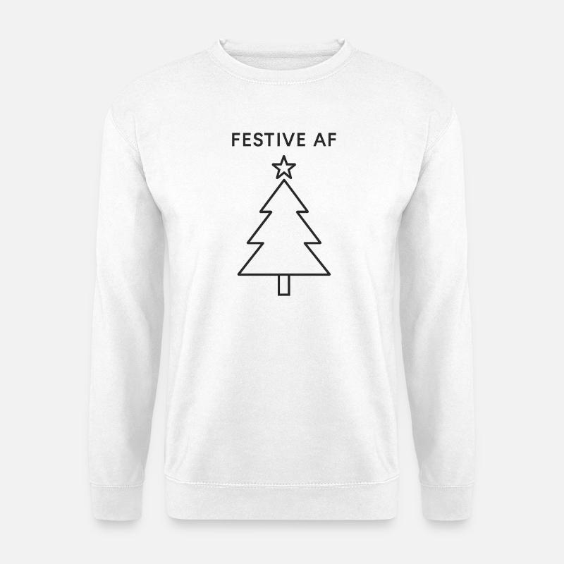 Minimalist Christmas Tree - Unisex Sweatshirt - white