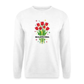 Nejlepší Žena Tulpen Strauß - Unisex Pullover - Weiß - Vorne