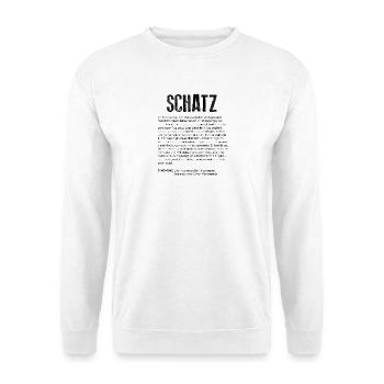 Schatz Definition - Unisex Pullover - Weiß - Vorne