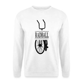 Radball, Radballer, Hallenradsport - Unisex Pullover - Weiß - Vorne
