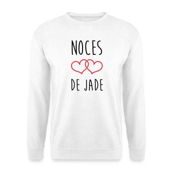 Jade Wedding 26 Years of Love - Unisex Sweatshirt - white - Front