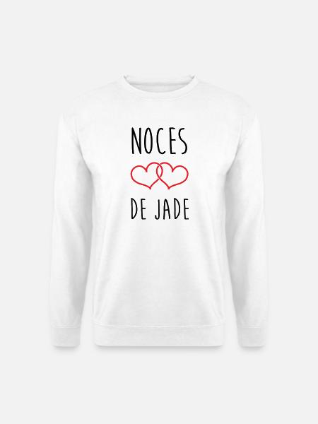 Jade Wedding 26 Years of Love - Unisex Sweatshirt - white