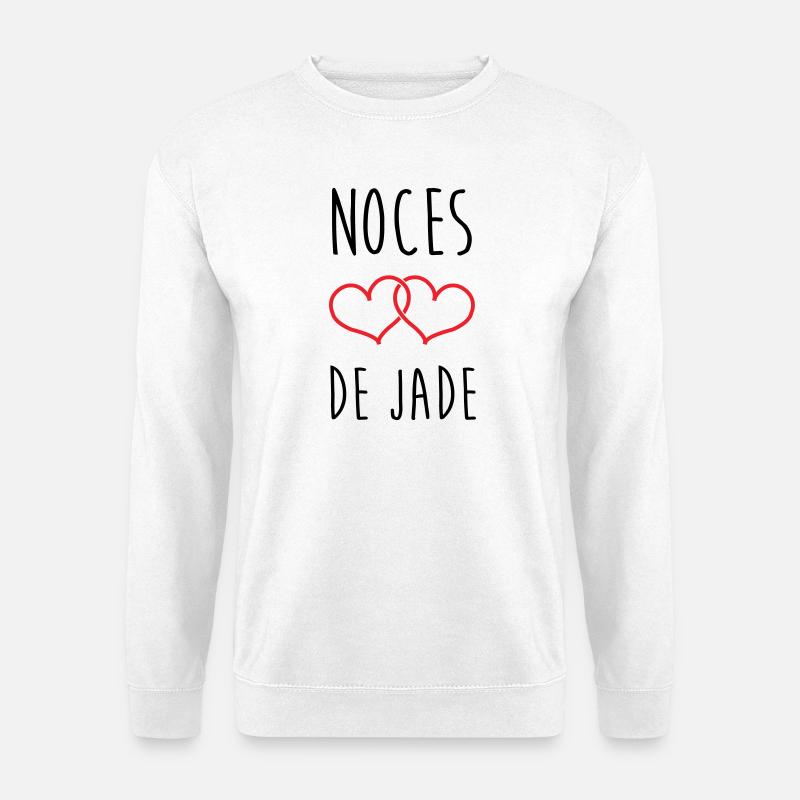 Jade-Hochzeit 26 Jahre Liebe - Unisex Pullover - Weiß