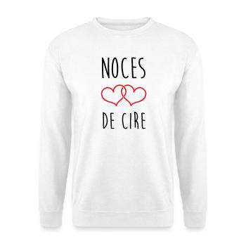 Wachshochzeitstag – 4 Jahre Ehe - Unisex Pullover - Weiß - Vorne