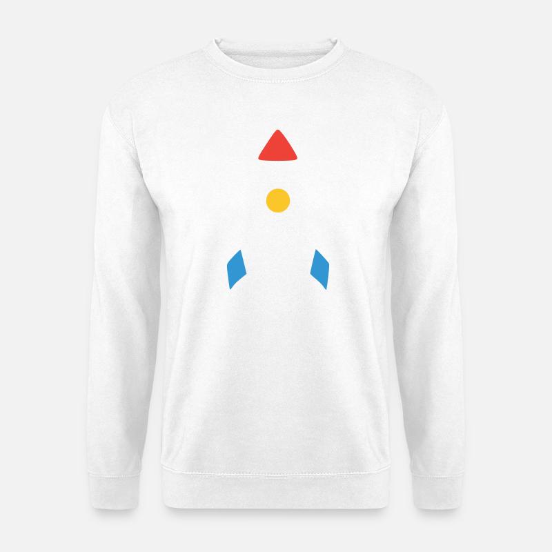 Abstraktes Rakete Raumschiff - Unisex Pullover - Weiß