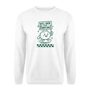 Wok pour les raviolis | Humour de raviolis - Sweat-shirt Unisexe - blanc - Devant