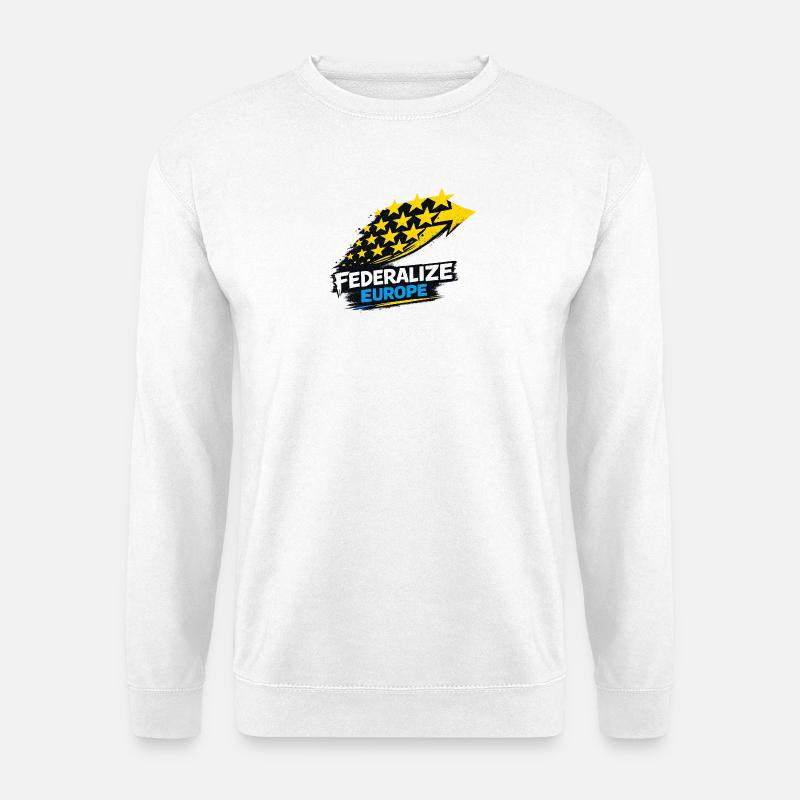 Drapeau de style eurofédéralisme - Sweat-shirt Unisexe - blanc