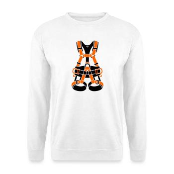 Climbing harness tree care tree climber climbing - Unisex Sweatshirt - white - Front
