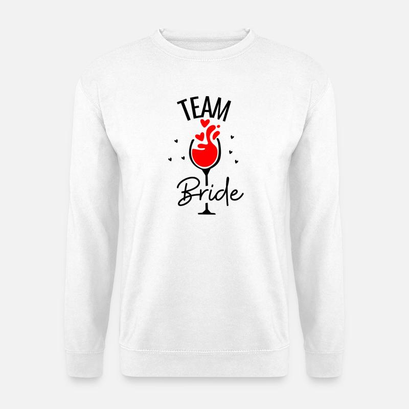 Team Bride Wine - Unisex Pullover - Weiß
