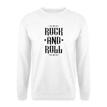 Rock'n'Roll-Gotik-Typografie-Design - Unisex Pullover - Weiß - Vorne