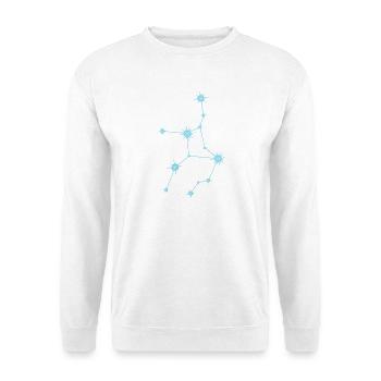 Virgo Star Constellation Zodiac Sign Pastel Blue - Unisex Sweatshirt - white - Front