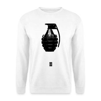 Boom - Unisex Pullover - Weiß - Vorne - Alina (178cm) & Michal (187cm)