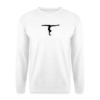 Turnerin - Unisex Pullover - Weiß - Vorne - Alina (178cm) & Michal (187cm)