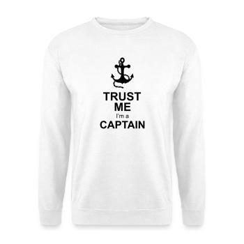 captain anchor - Unisex Sweatshirt - white - Front