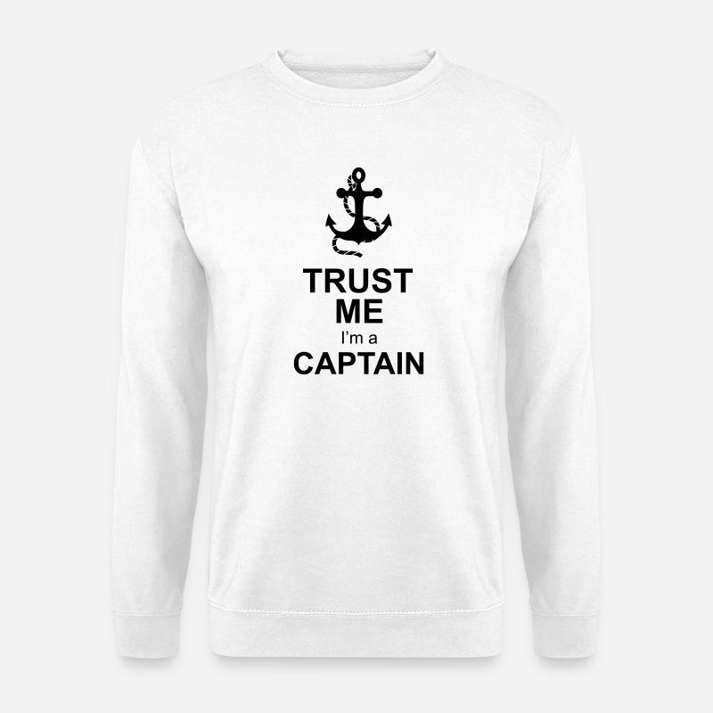 captain anchor - Unisex Sweatshirt - white