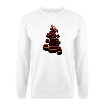 Stacked paragraphs - Unisex Sweatshirt - white - Front