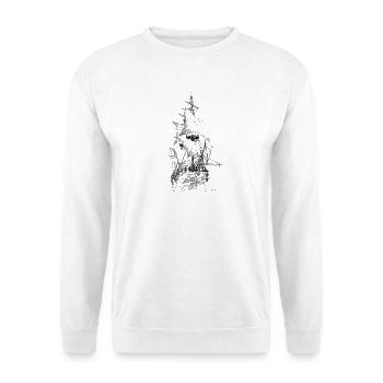 sailing ship - Unisex Sweatshirt - white - Front