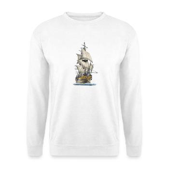 sailing ship - Unisex Sweatshirt - white - Front