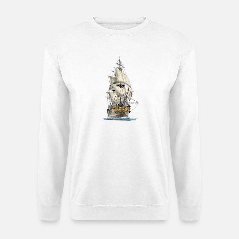 Segelschiff - Unisex Pullover - Weiß