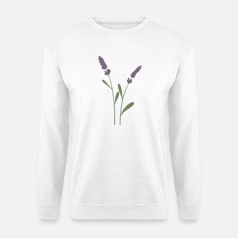 Lavendel - Unisex Pullover - Weiß
