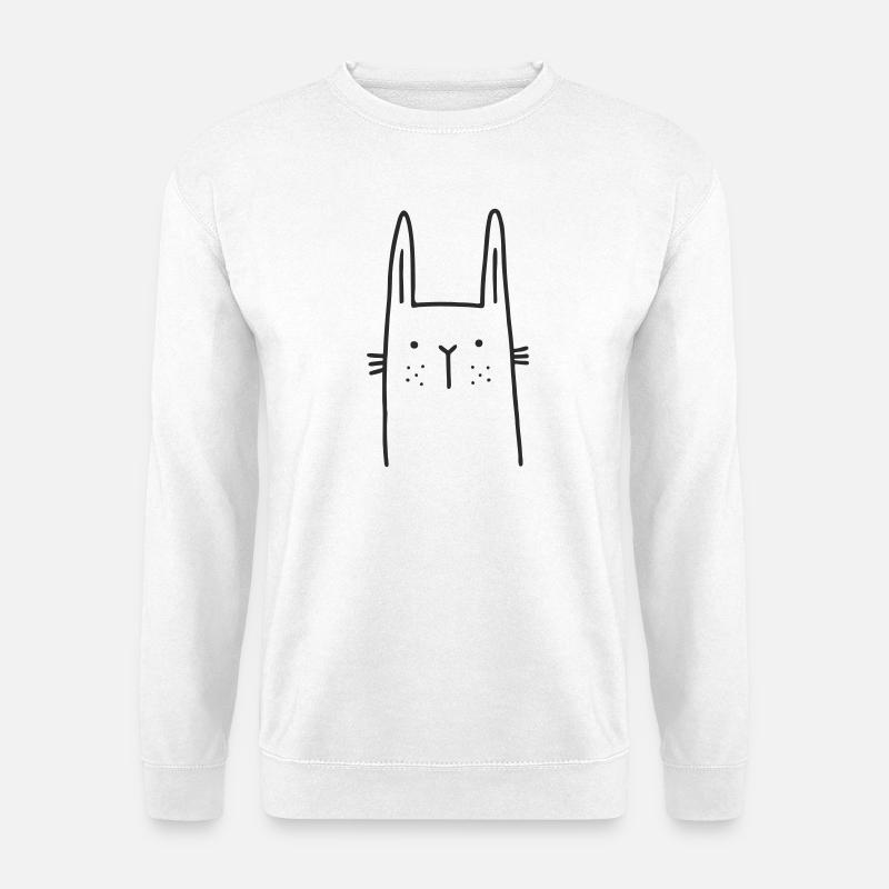 niedlicher Hase Ostern - Unisex Pullover - Weiß
