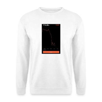 Aktiencrash - Unisex Pullover - Weiß - Vorne