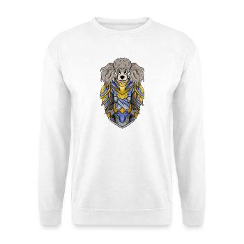 Knight Dog Dog Breed Poodle with Armor - Unisex Sweatshirt - white - Front