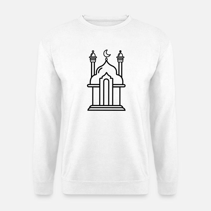 Moschee religiöse Kultstätte transparent - Unisex Pullover - Weiß