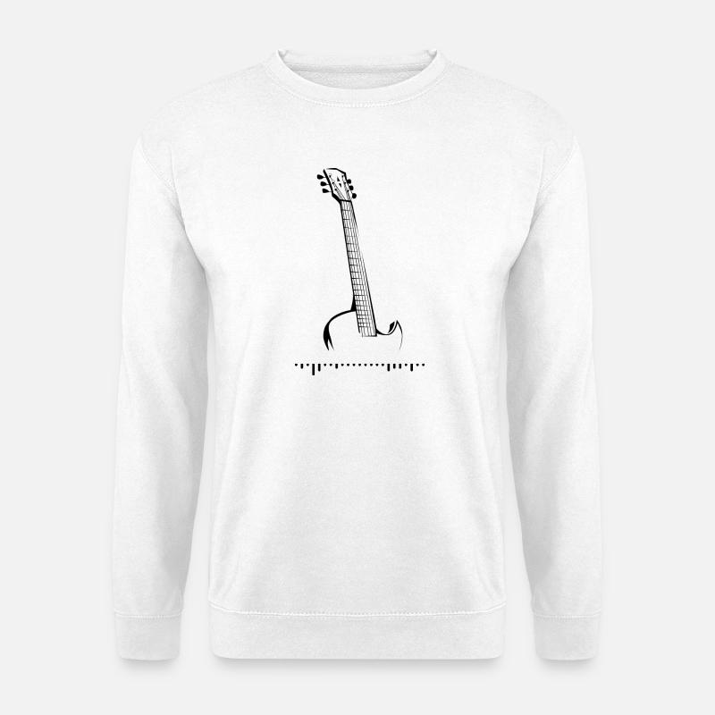 half guitar - Unisex Sweatshirt - white