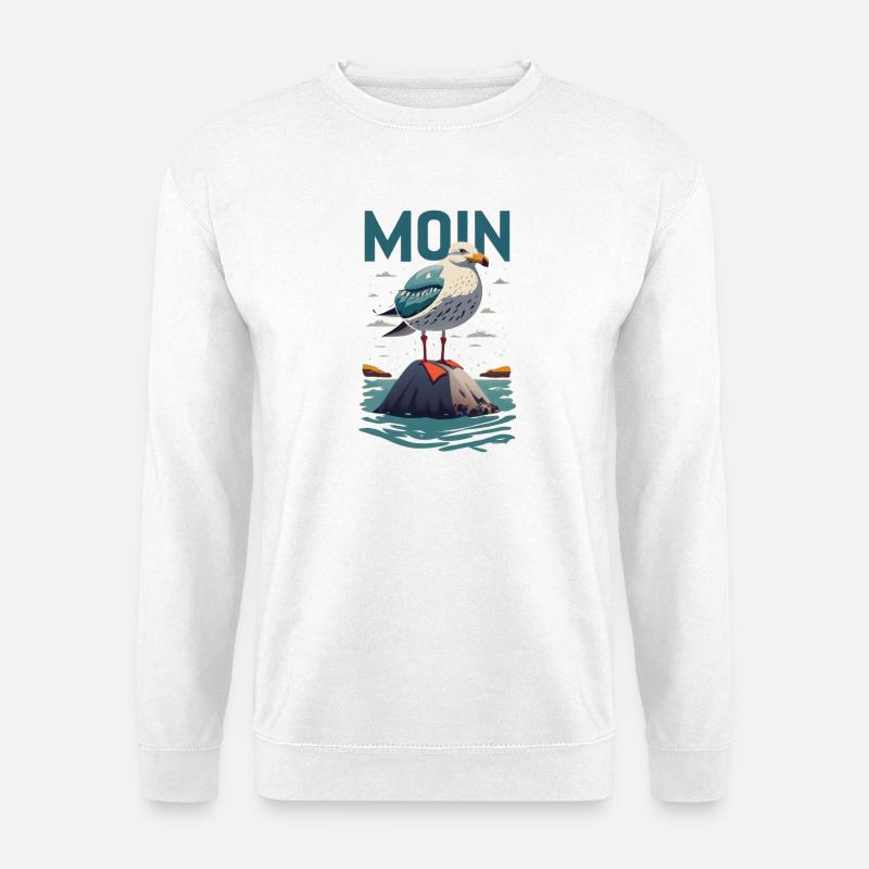 Moin Moin - Unisex Pullover - Weiß