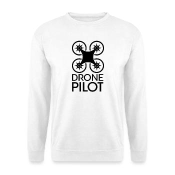 Drone Pilot Flight Funny Sayings Flying Icon - Unisex Sweatshirt - white - Front