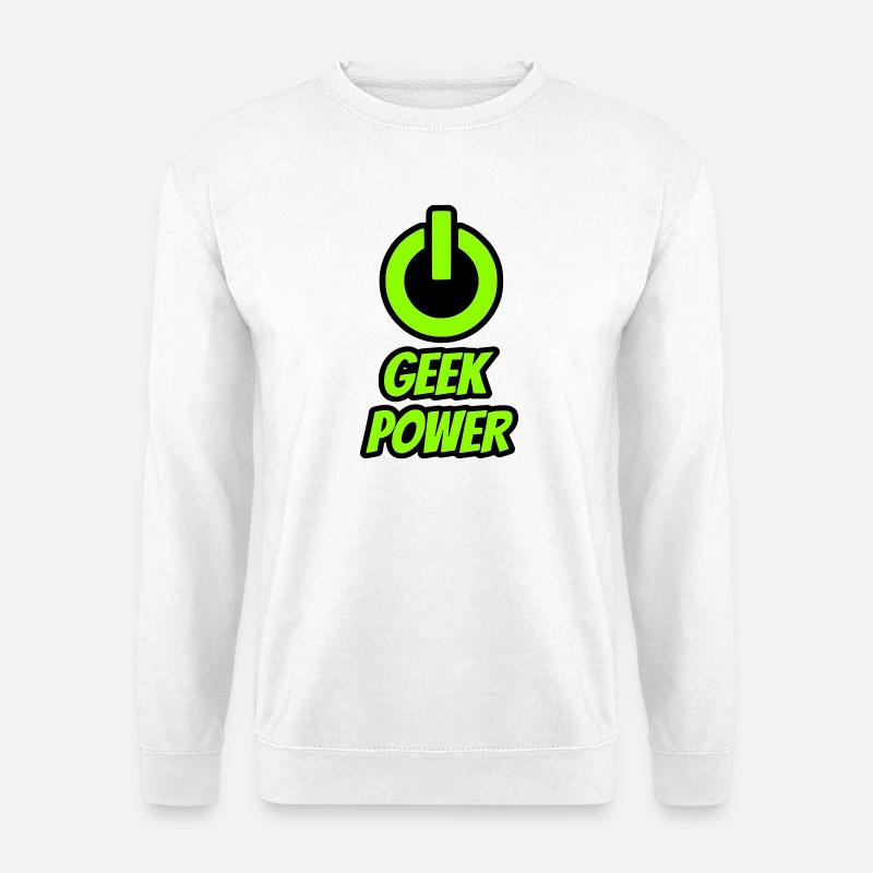 Geek-Macht - Unisex Pullover - Weiß