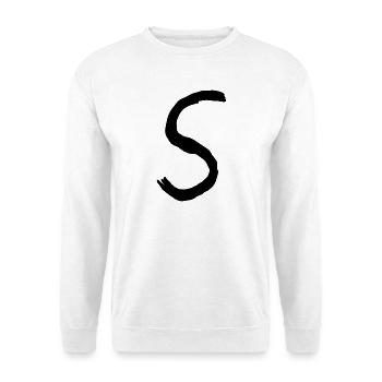 Buchstaben S - Unisex Pullover - Weiß - Vorne