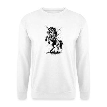 Licorne Crépuscule - Sweat-shirt Unisexe - blanc - Devant
