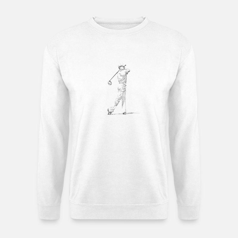 Golfspieler - Unisex Pullover - Weiß