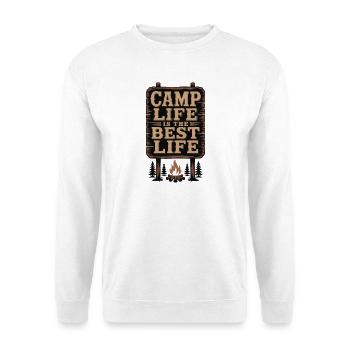 Camp Life is the Best Life - Unisex Sweatshirt - white - Front