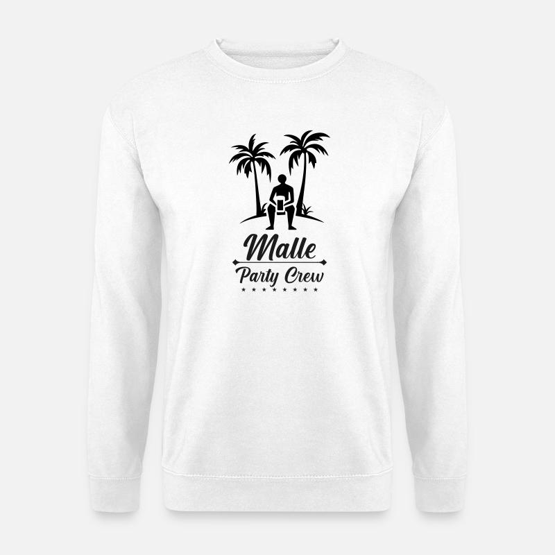 malle_party_crew - Unisex Pullover - Weiß
