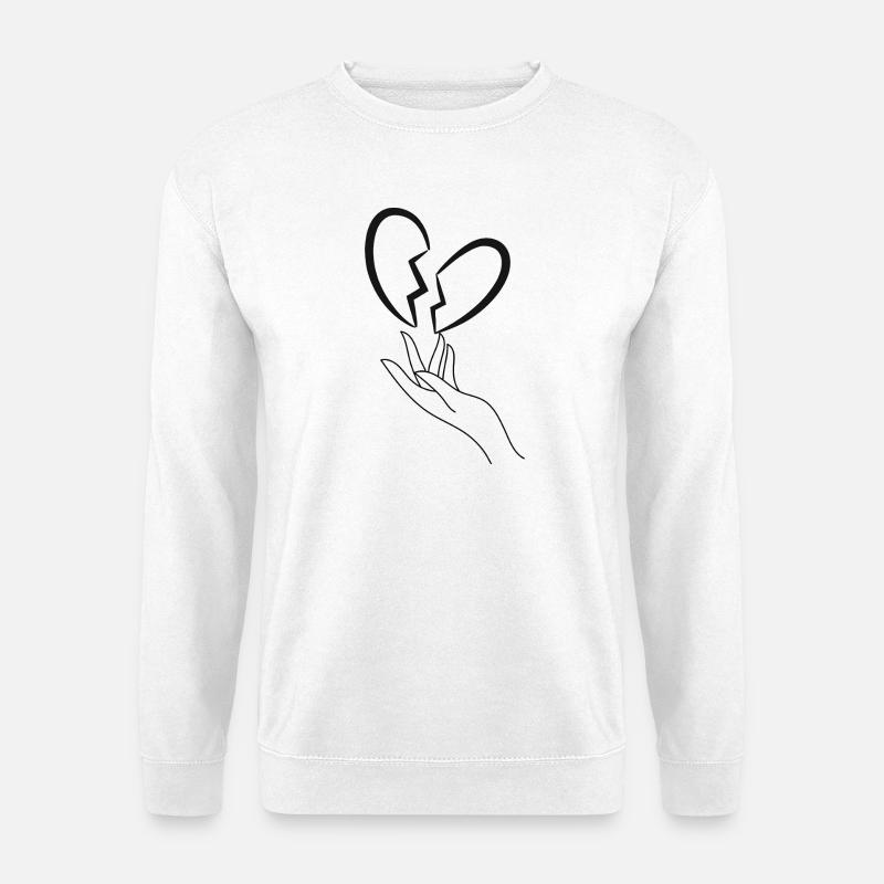 Gebrochenes Herz - Unisex Pullover - Weiß